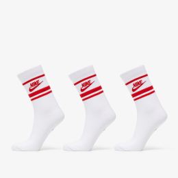 Снимка на Nike Sportwear Everyday Essential Crew 3-Pack Socks White/ University Red L