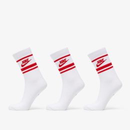 Снимка на Nike Sportwear Everyday Essential Crew 3-Pack Socks White/ University Red M