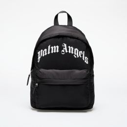 Снимка на Palm Angels Kids Curved Logo Big Backpack Black/ White Universal