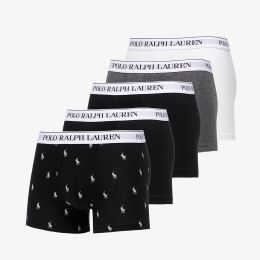 Снимка на Polo Ralph Lauren Stretch Cotton Five Classic Trunks Black/ Grey/ White L