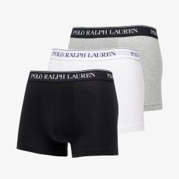 Снимка на Ralph Lauren Stretch Cotton Classic Trunks Grey/ White/ Black M