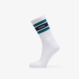 Снимка на Sporty & Rich Serif Logo Striped Socks UNISEX White/ Alpine/ White Universal