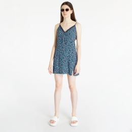 Снимка на Tommy Jeans Ditsy Floral Print Lace Trim Dress Blue XS