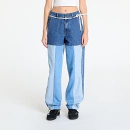 Снимка на Дънки adidas x KSENIASCHNAIDER Patchwork Straight Leg Jeans Indigo Denim / Medium Blue Denim / Light Denim 24