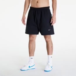 Снимка на Къси панталони Nike Solo Swoosh Men's Brushed-Back Fleece Shorts Black/ White S