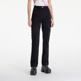 Снимка на Панталони Calvin Klein Jeans Woven Label High Rise Straight Pant Black L