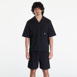 Снимка на Риза Calvin Klein Jeans Seersucker Short Sleeve Shirt Black S