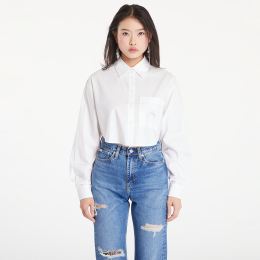 Снимка на Риза Calvin Klein Jeans Woven Label Cropped T-Shirt White L