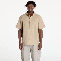 Снимка на Риза Nike Life Men's Short-Sleeve Seersucker Button-Down Shirt Khaki/ Khaki L