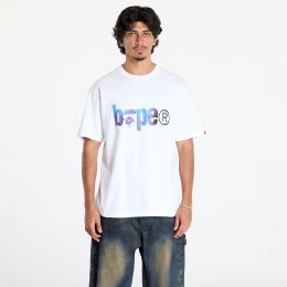 Снимка на Тениска A BATHING APE Tie Dye Bape Logo Tee White/ Black L