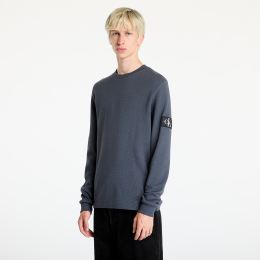 Снимка на Тениска Calvin Klein Jeans Badge Waffle Longsleeve Tee Ebony L