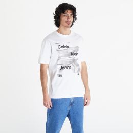 Снимка на Тениска Calvin Klein Jeans Diffused Logo Short Sleeve Tee Bright White XXL