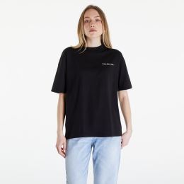 Снимка на Тениска Calvin Klein Jeans Embroidered Slogan Back Tee Black L