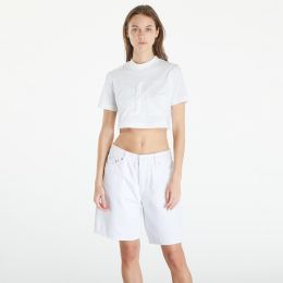 Снимка на Тениска Calvin Klein Jeans Premium Monologo Cropped T-Shirt White L