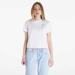 Снимка на Тениска Calvin Klein Jeans Satin Boxes Baby Tee White L