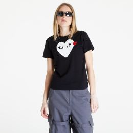 Снимка на Тениска Comme des Garçons PLAY Heart Logo Short Sleeve Tee Black M