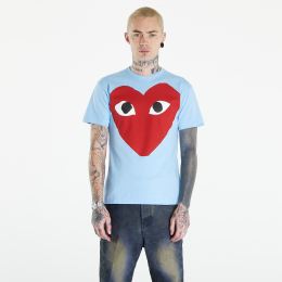 Снимка на Тениска Comme des Garçons PLAY Short Sleeve Logo Print T-Shirt UNISEX Blue M