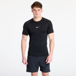 Снимка на Тениска Nike Pro Men's Dri-FIT Tight Short-Sleeve Fitness Top Black/ White L