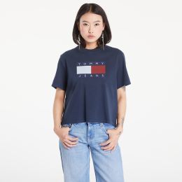 Снимка на Тениска Tommy Jeans Flag Badge Boxy Fit T-Shirt Dark Night Navy M