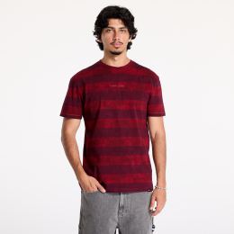 Снимка на Тениска Tommy Jeans Regular Classic Overdyed Tee Deep Rouge/ Heritage Pink Stripe L