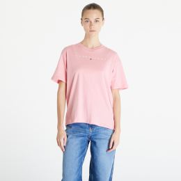 Снимка на Тениска Tommy Jeans Relaxed New Linear Short Sleeve Tee Tickled Pink XS