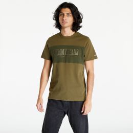 Снимка на Тениска Tommy Jeans Tjm Reg Linear Block Green M