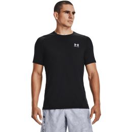 Снимка на Тениска Under Armour Hg Armour Fitted SS Tee Black/ White L