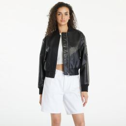 Снимка на Яке Calvin Klein Jeans Faux Leather Bomber Jacket Black M