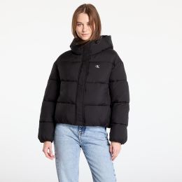 Снимка на Яке Calvin Klein Jeans Logo Short Hooded Puffer Jacket Black L