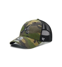 Снимка на 47 Brand Шапка с козирка MLB Atlanta Braves Branson Trucker B-CBRAN01GWP-CMB Зелен