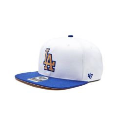 Снимка на 47 Brand Шапка с козирка MLB Los Angeles Dodgers Corkscrew 47 CAPTAIN B-CORKS12WBP-WH Бял