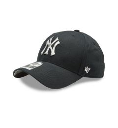 Снимка на 47 Brand Шапка с козирка MLB New York Yankees Retro Stripe Under 47 MVP B-RETMU17GWP-BK Черен