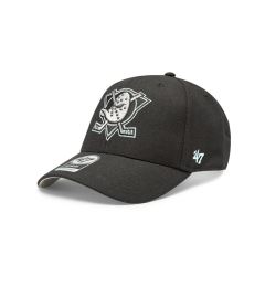 Снимка на 47 Brand Шапка с козирка NHL Anaheim Ducks Metallic Snap '47 MVP H-MTLCS25WBP-BKA Черен