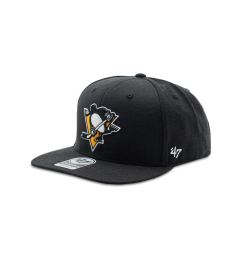 Снимка на 47 Brand Шапка с козирка NHL Pittsburgh Penguins No Shot '47 CAPTAIN H-NSHOT15WBP-BK Черен