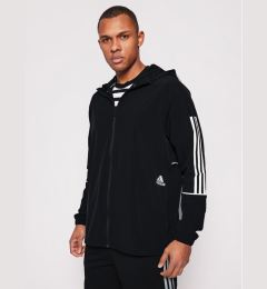 Снимка на adidas Преходно яке Player 3-Stripes GL4799 Черен Relaxed Fit