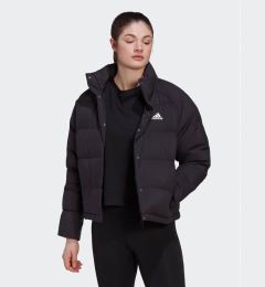 Снимка на adidas Пухено яке Helionic Relaxed Down HG8696 Черен Loose Fit