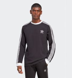 Снимка на adidas Тениска с дълъг ръкав Adicolor Classics 3-Stripes Long-Sleeve Top IA4877 Черен Slim Fit