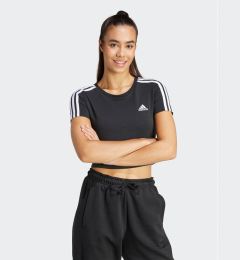 Снимка на adidas Тишърт Essentials 3-Stripes IR6111 Черен Slim Fit