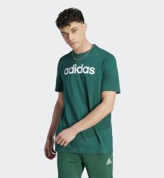 Снимка на adidas Тишърт Essentials Single Jersey Linear Embroidered Logo T-Shirt IJ8658 Зелен Regular Fit