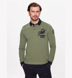 Снимка на Aeronautica Militare Тениска с яка и копчета 231PO1669J565 Зелен Regular Fit