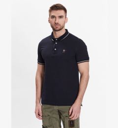 Снимка на Aeronautica Militare Тениска с яка и копчета 231PO1692P315 Тъмносин Regular Fit