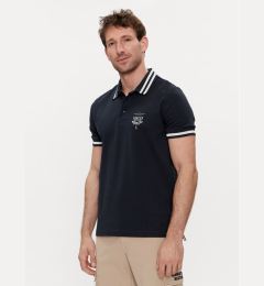 Снимка на Aeronautica Militare Тениска с яка и копчета 241PO1758P191 Тъмносин Regular Fit