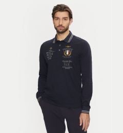 Снимка на Aeronautica Militare Тениска с яка и копчета 242PO1828P310 Тъмносин Regular Fit