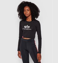 Снимка на Alpha Industries Блуза Basic Cropped 116076 Черен Slim Fit