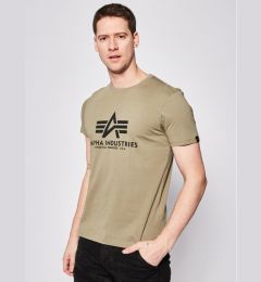 Снимка на Alpha Industries Тишърт Basic 100501 Зелен Regular Fit