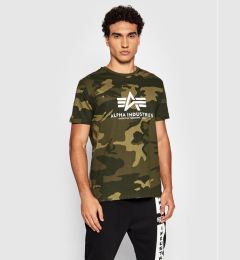 Снимка на Alpha Industries Тишърт Basic 100501C Зелен Regular Fit