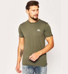 Снимка на Alpha Industries Тишърт Basic 188505 Зелен Regular Fit