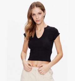 Снимка на BDG Urban Outfitters топ BDG NOLA NOTCH NECK SS 76467927 Черен Slim Fit