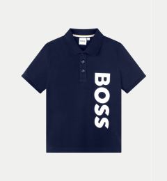 Снимка на Boss Тениска с яка и копчета J50703 D Тъмносин Regular Fit