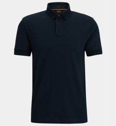 Снимка на Boss Тениска с яка и копчета Passenger 50507803 Тъмносин Slim Fit